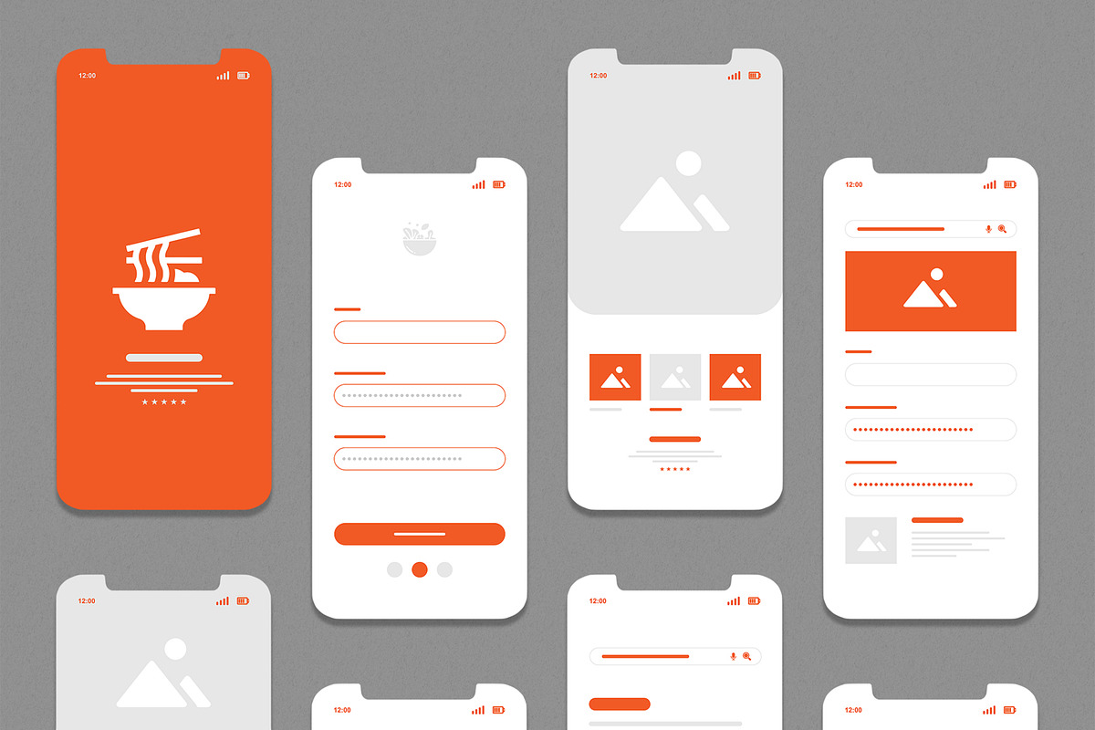 Mobile App Wireframe UI UX Design preview 2