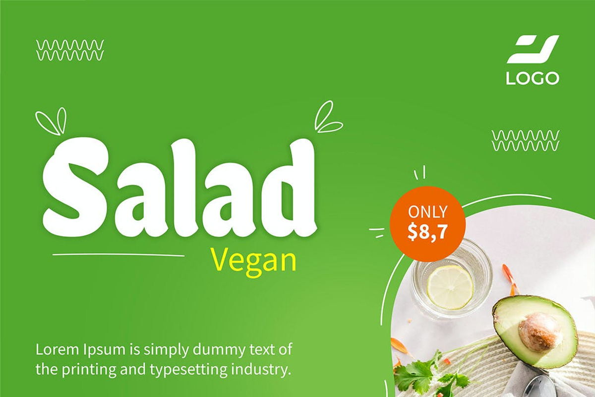 Vegan Food Instagram Post, a Social Media Template by FDR Studio (Photo 6 of 6)