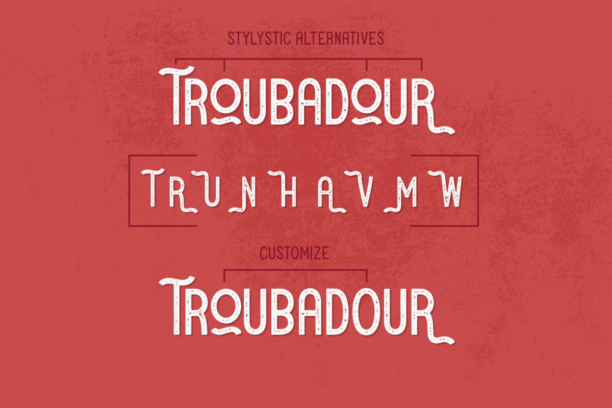 Troubadour | A Stylish Sans Serif, a Sans Serif Font by Josh O. (Photo 2 of 8)