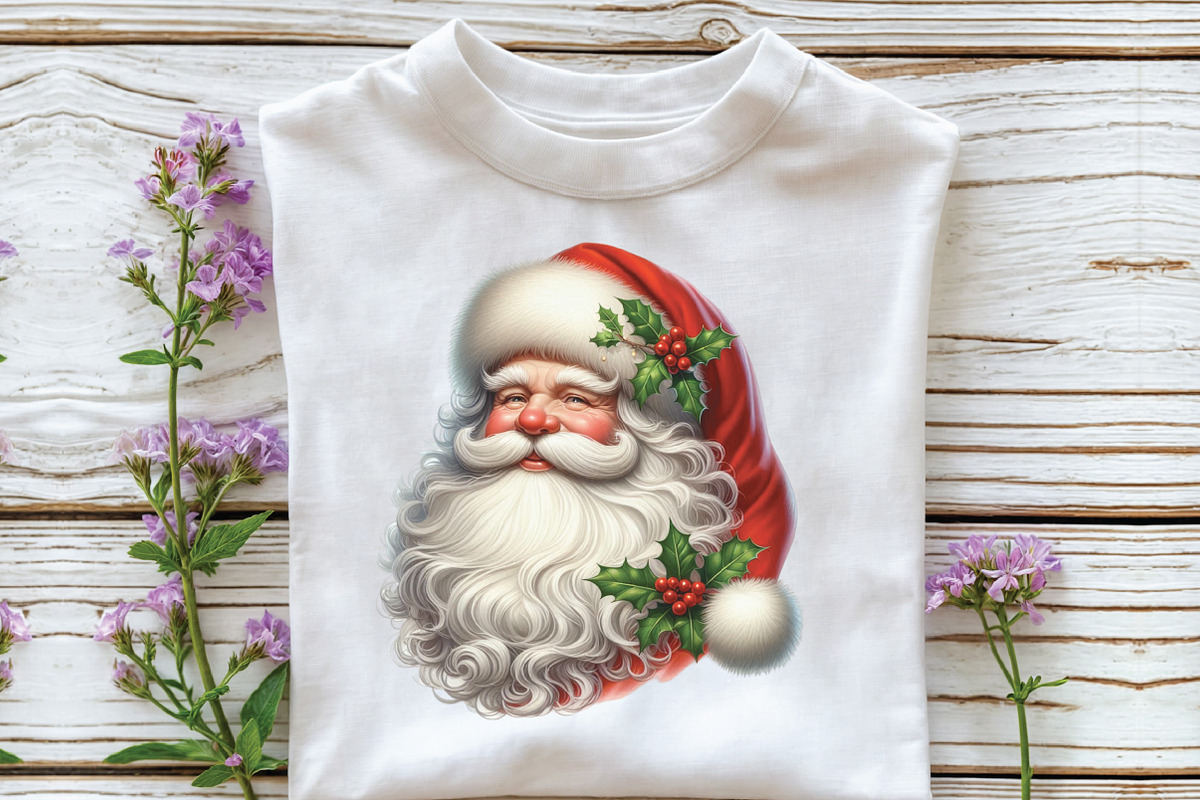 Santa Claus Face Christmas Clipart, a Work Illustration by CraftArtStudio (Photo 2 of 6)