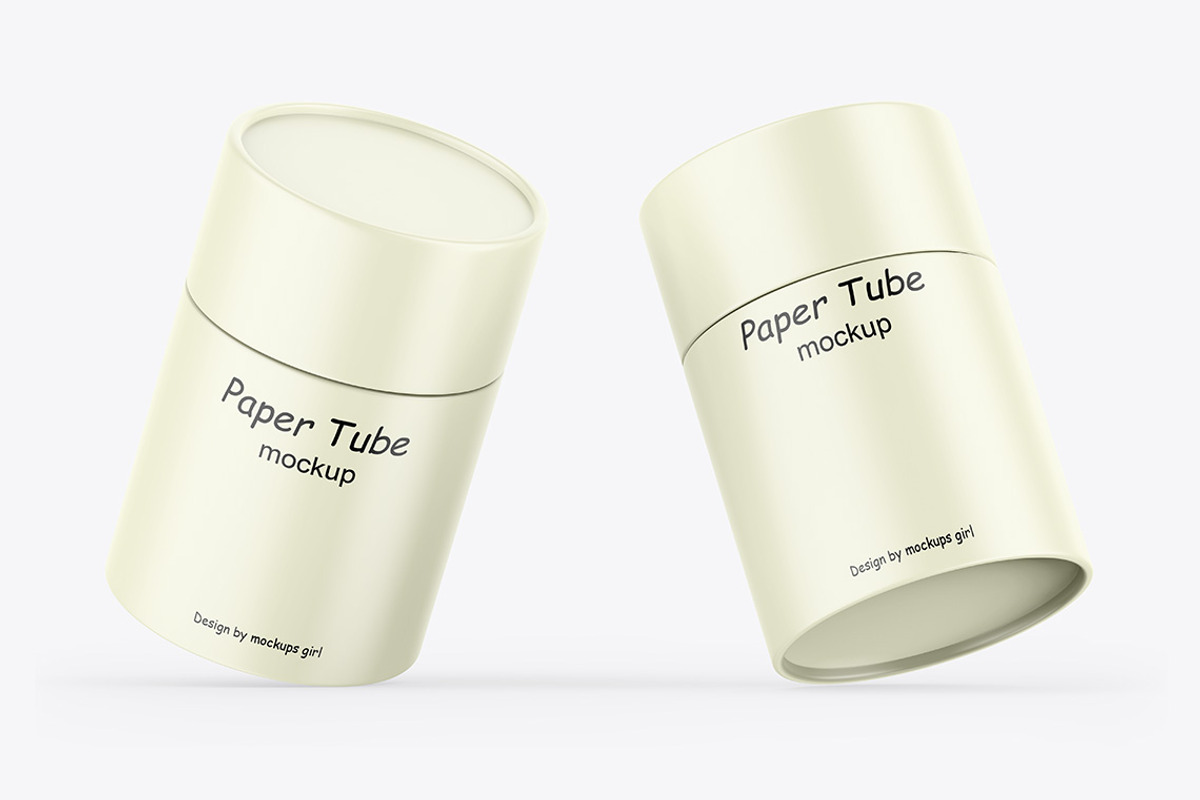 Paper Tube Mockups, a Packaging Mockup by Mockups Girl (Photo 4 of 5)