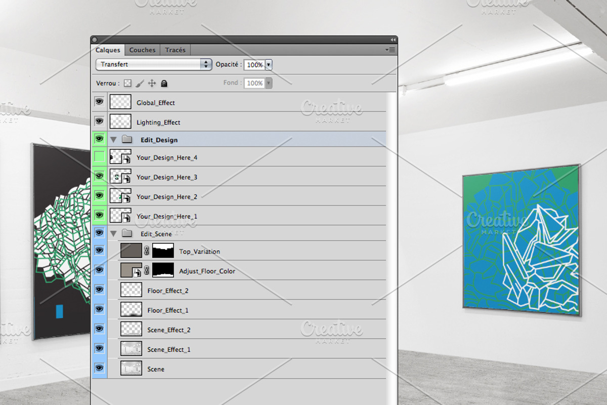 Gallery Exhibition Mockup - 02, a Print Template by Formelier (Photo 2 of 4)
