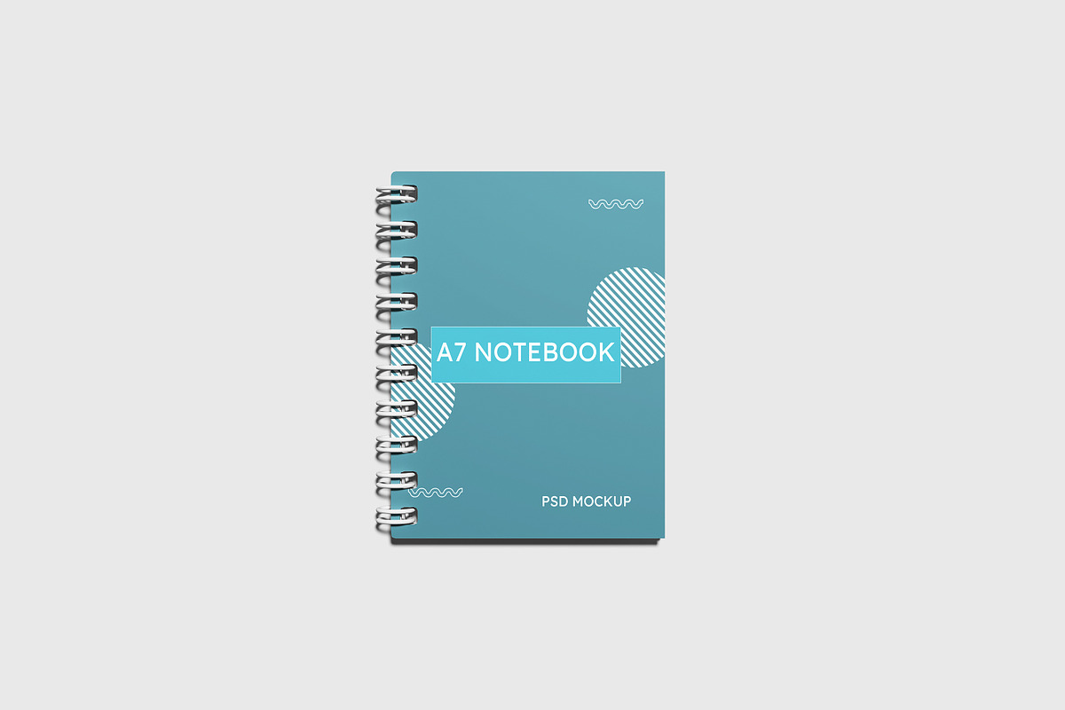 A7 Notebook Mockup, a Books & Magazine Mockup by AnasStudio