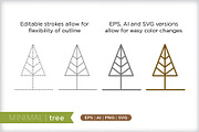 Minimal tree icons, an Outline Icon by Picture Window (Thumbnail 5 of 5)