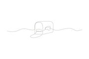 Simple continuous line art style, an Object Illustration by lawoel (Thumbnail 3 of 3)