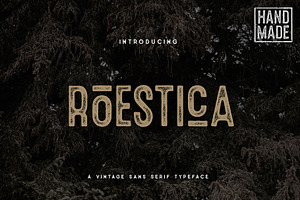 Roestica Vintage Sans Typeface