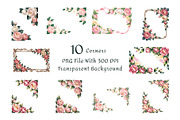 Camellia Watercolor Floral Clipart, a Decorative Illustration by ForhadGFX (Thumbnail 9 of 14)