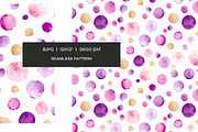 Watercolor dots and stars pattern, a Pattern Graphic by Art and Funny (Thumbnail 9 of 10)