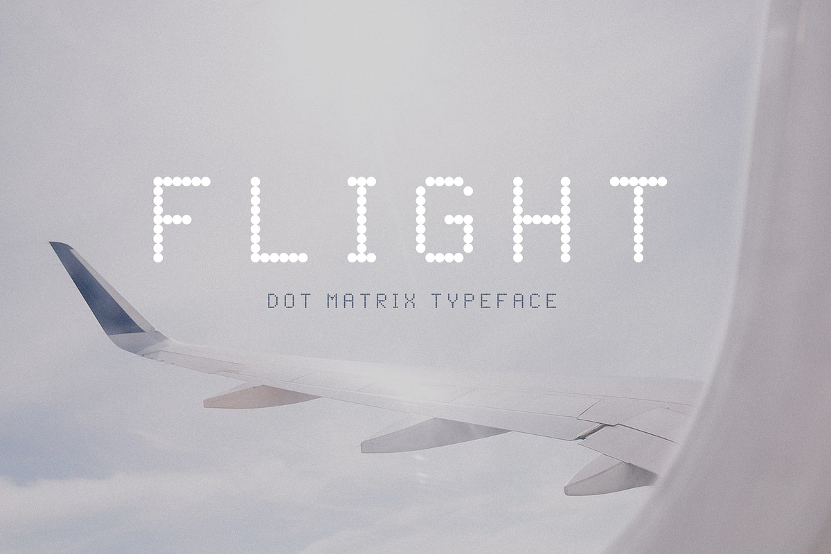 Flight - Dot Matrix Typeface
