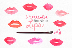Watercolor Lips