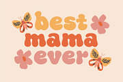 Boho Mama - Retro Groovy Font, a Sans Serif Font by Keithzo (Thumbnail 2 of 5)