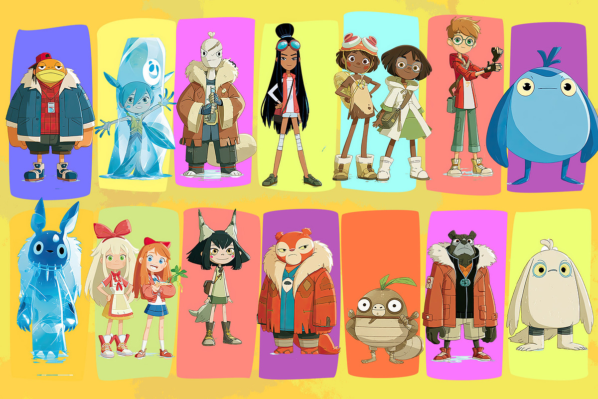 THE SECRET DOOR PNG SET, a Person Illustration by XiXong STUDIO (Photo 2 of 6)