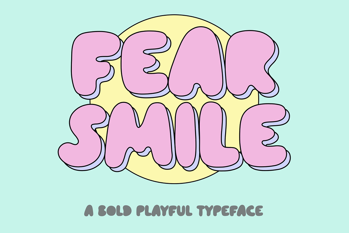 Fear Smile - Bold Playful Font, a Sans Serif Font by ariodsgn (Photo 1 of 10)