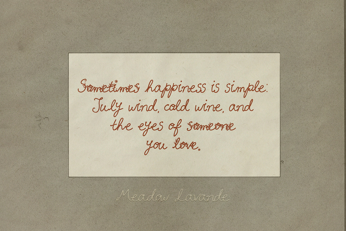 Meadow Lavande - Romantic Font, a Handwritten Font by nadispasibenko (Photo 6 of 13)