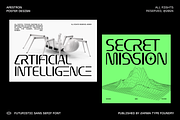 Apestron - Futuristic Font, a Sans Serif Font by Zarma Type (Thumbnail 6 of 10)