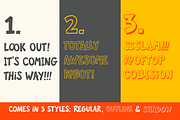 SPLOOSH - a Comic style SFX Font!, a Handwritten Font by Roland Huse Design (Thumbnail 3 of 5)
