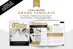 Lovely Business Canva Ebook Template