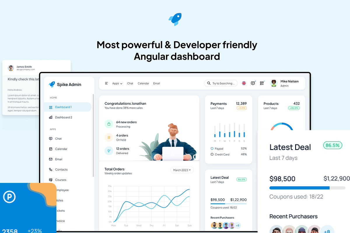 Spike Angular Admin Template