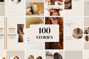 Hair Salon Instagram Template Canva