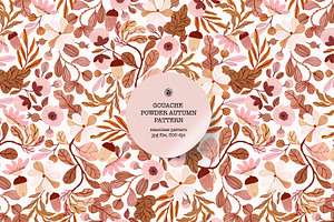 Gouache Powder Autumn Pattern