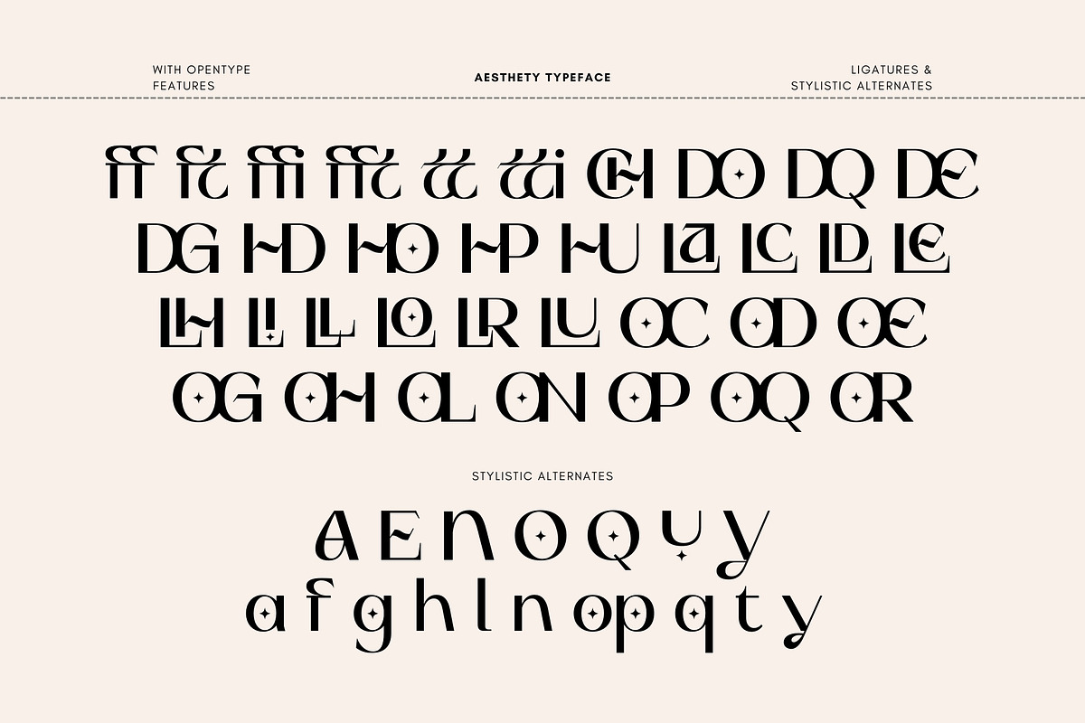 Aesthety Typeface, a Serif Font by Get Studio (Photo 9 of 13)