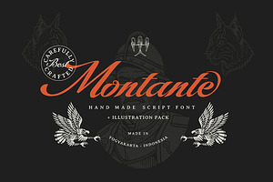 Montante Decorative Script