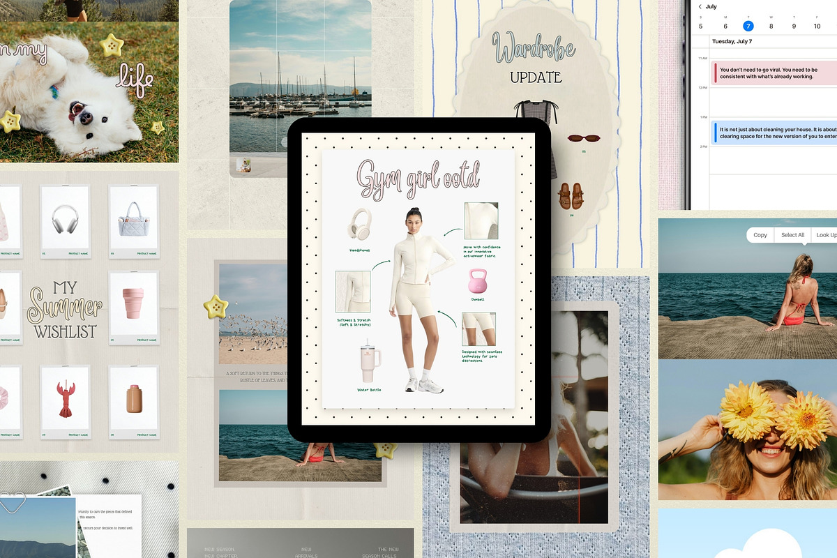 Aesthetic Digital Diary Canva Kit, a Social Media Template by Pani Temp. (Photo 5 of 16)