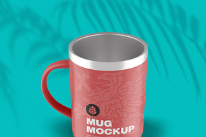 Metallic Mug Mockup