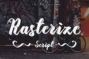 Rasterize Script Bold, a Script Font by Royaltype (Thumbnail 1 of 6)