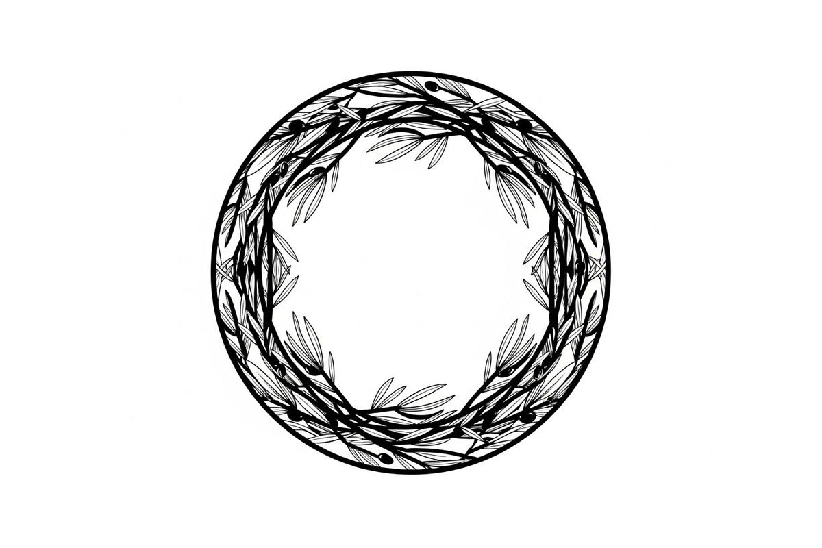 Floral Wreath Circle SVG Bundle, an Illustration by Creativeshirt (Photo 17 of 51)