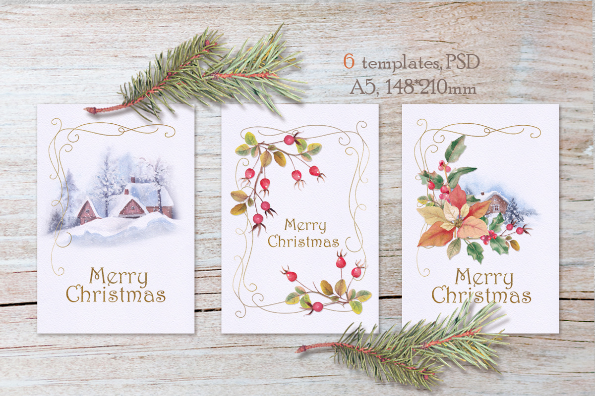 Retro Christmas, a Decorative Illustration by oKOLOstyle (Photo 3 of 8)