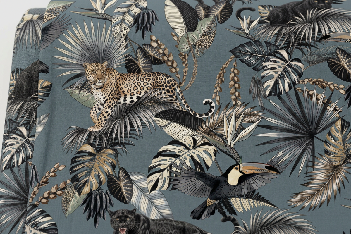 Indigo Jungle Tropical Seamles 2026, a Pattern Graphic by Luiz da Rolt Grathwohl (Photo 1 of 24)