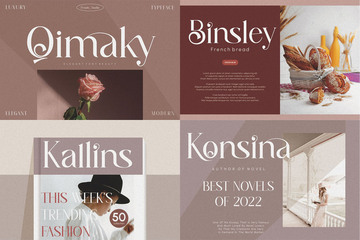MODERN LIGATURES FONTS BUNDLES, a Serif Font by Penatic Studio (Photo 12 of 13)