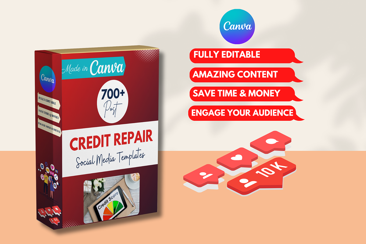 Credit Repair - Canva Templates, a Social Media Template by Viral Content Design (Photo 10 of 14)