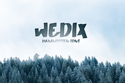 Wedix - Handwritten Font, a Sans Serif Font by ivan_artnivora (Thumbnail 1 of 4)