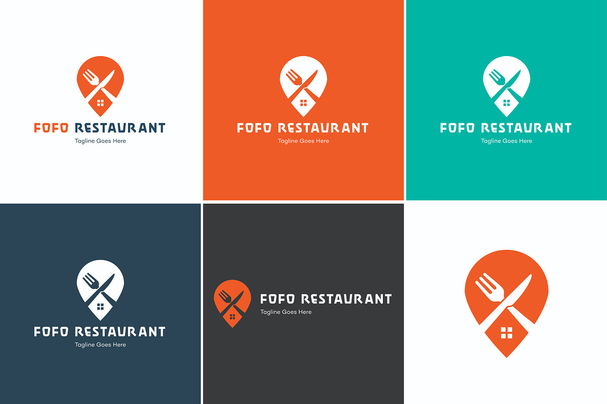 FoFo Restaurant - Logo Template, a Branding & Logo Template by DesignBox (Photo 1 of 6)