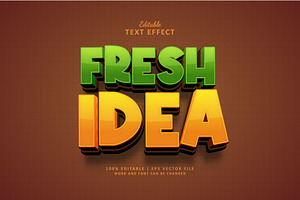 Text Effect Fresh Idea