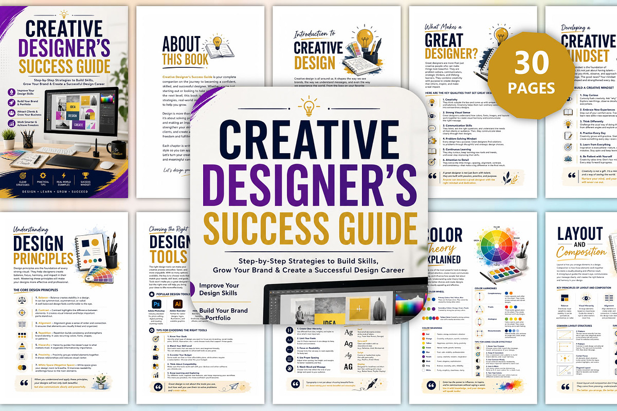 Creative Designer’s Success Guide, a Stationery Template by Designmela01 (Photo 1 of 4)