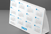 Desk Calendar 2027 (DC009-27), a Stationery Template by mikhailmorosin (Thumbnail 7 of 9)