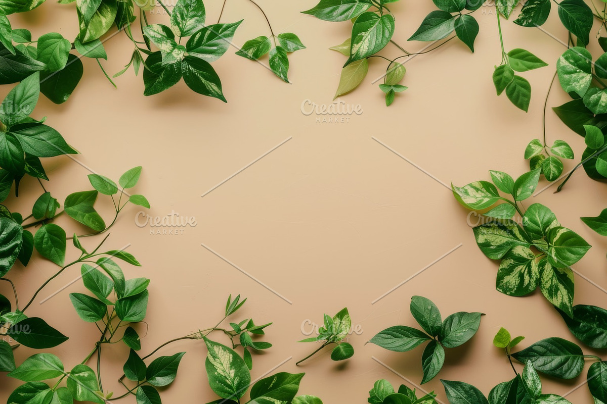 99 Frames of green leaves, a Nature Photo by Handmadefont (Photo 12 of 100)