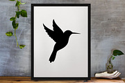 Hummingbird Silhouette SVG, an Animal Illustration by newminddesign (Thumbnail 3 of 5)