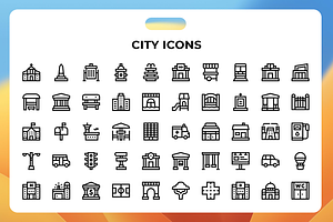 City Icons, a Duotone Icon by Wencory