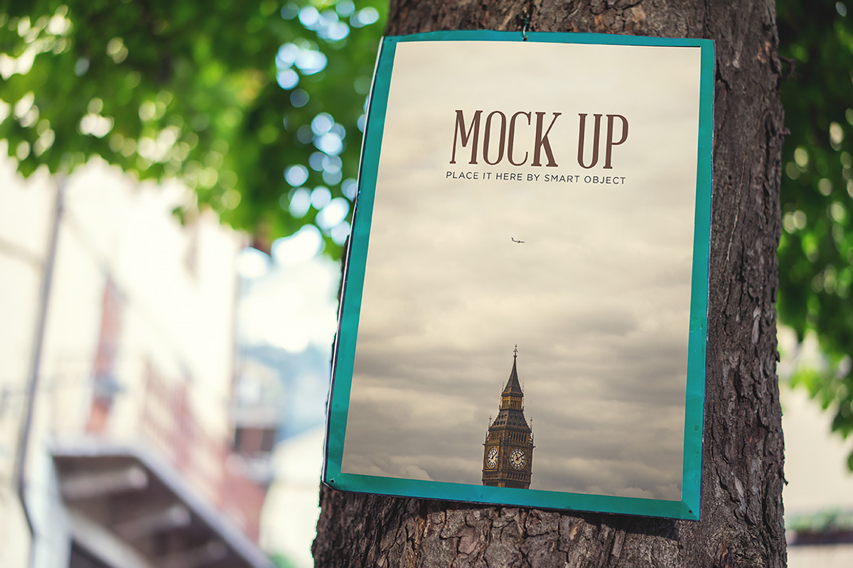Realistic Poster Mock Up, a Print Template by Foos (Photo 1 of 2)