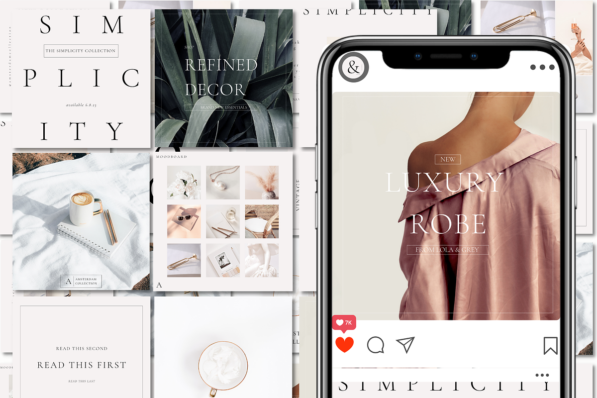 Simple Instagram Template, a Templates & Theme by The Edits Shop (Photo 3 of 9)