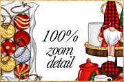 Christmas Clipart Png set, a Decorative Illustration by The GG Shop (Thumbnail 9 of 9)