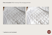 Patchwork Quilt and Bed Linen Mockup, a Household Mockup by Ciranda Design (Thumbnail 9 of 10)
