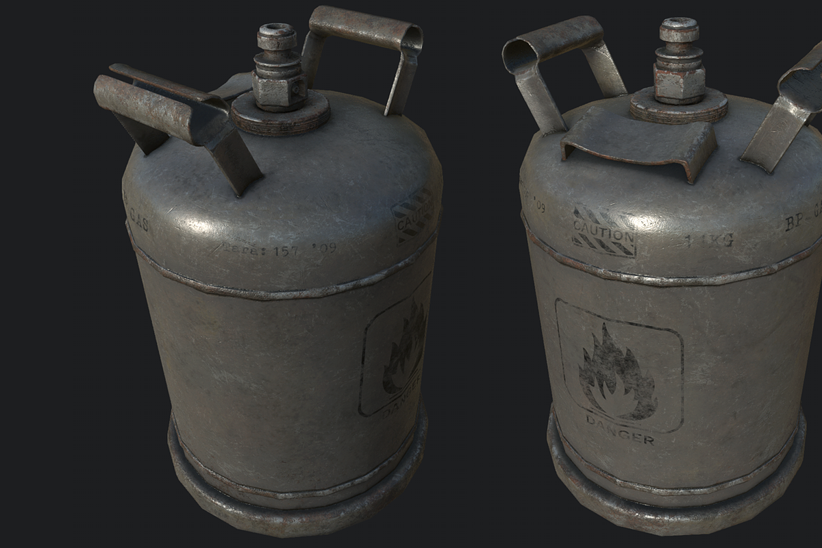 Propane Gas Cylinder PBR, an Object 3D Model by GamePoly (Photo 3 of 8)