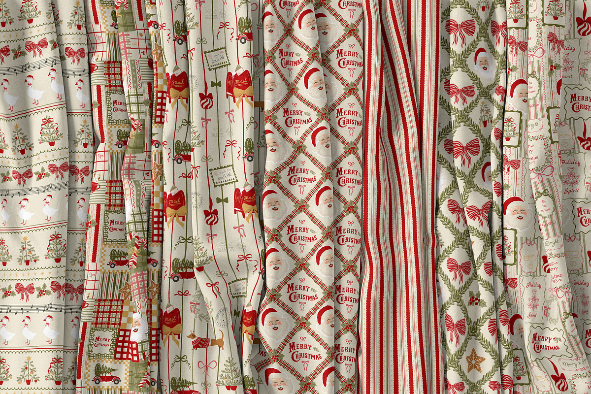 Vintage Christmas patchwork, a Pattern Graphic by Tani Kuzminka (Photo 18 of 27)