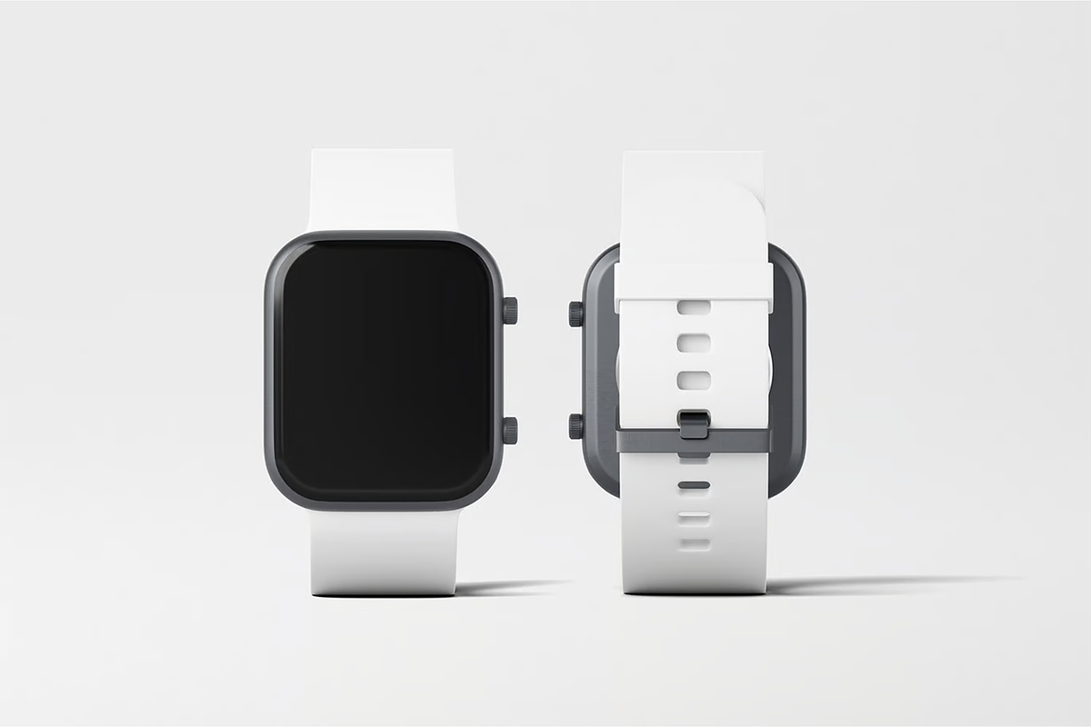 Smart Watch Mockup, a Wearable Device Mockup by Xtrahive (Photo 3 of 3)