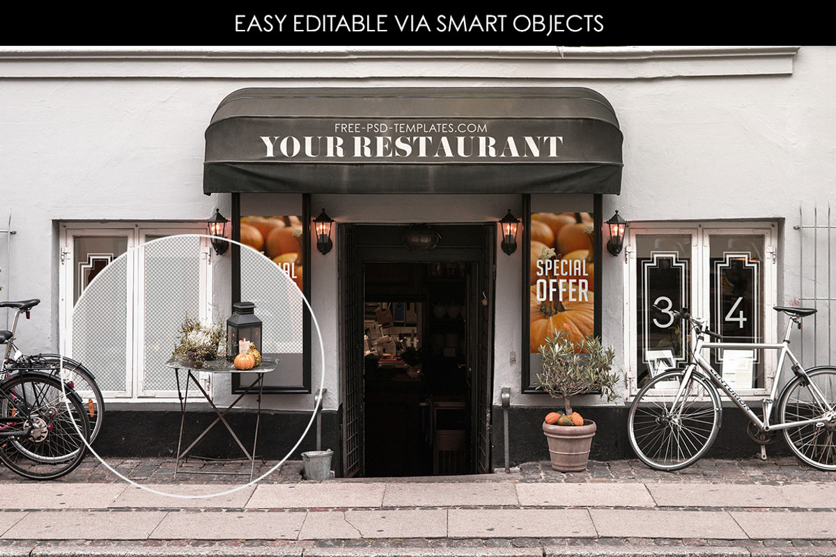 15 Facades and StoreFronts MockUps, a Product Mockup by Free-PSD-Templates (Photo 3 of 7)